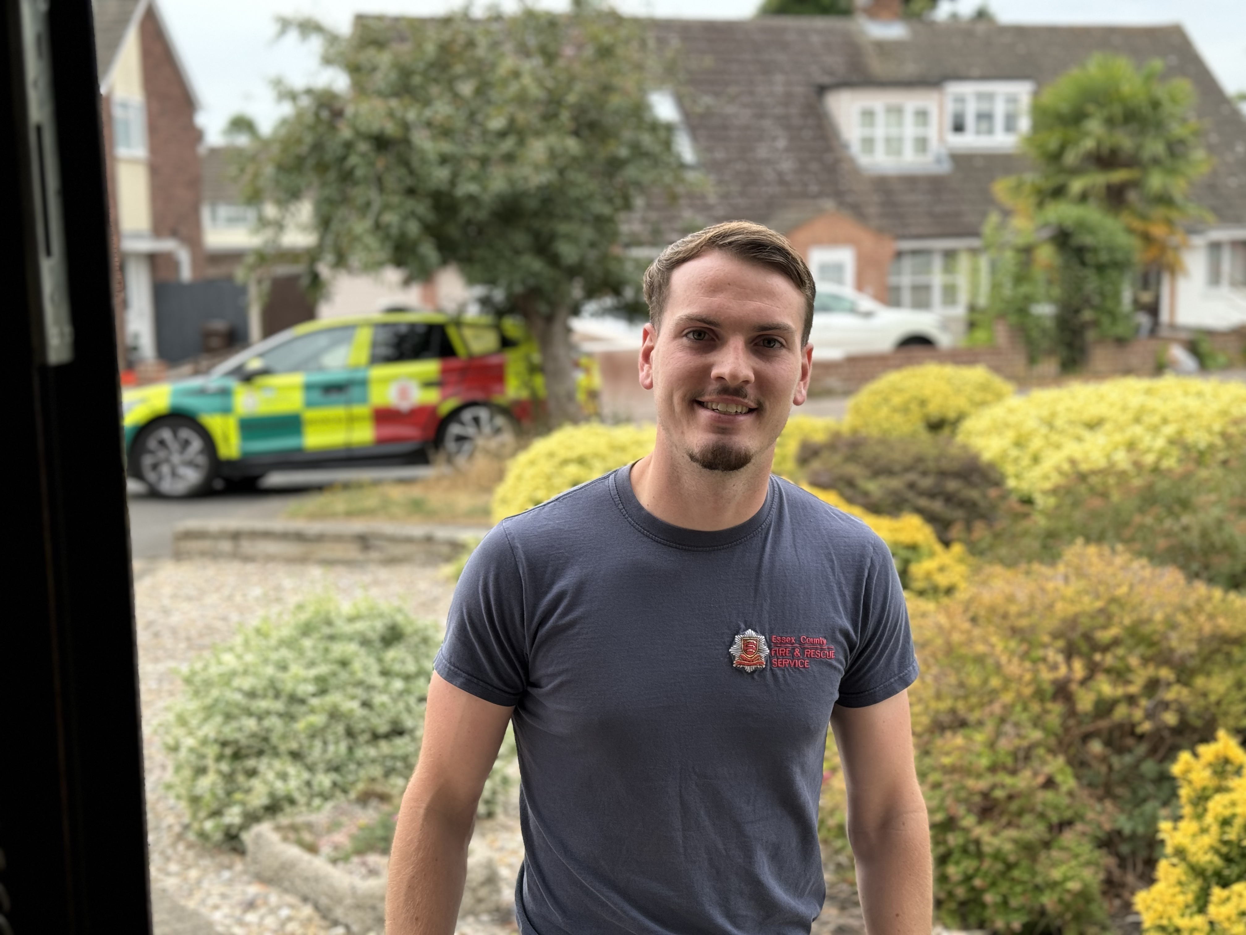 Ollie in our prevention team at a home safety visit