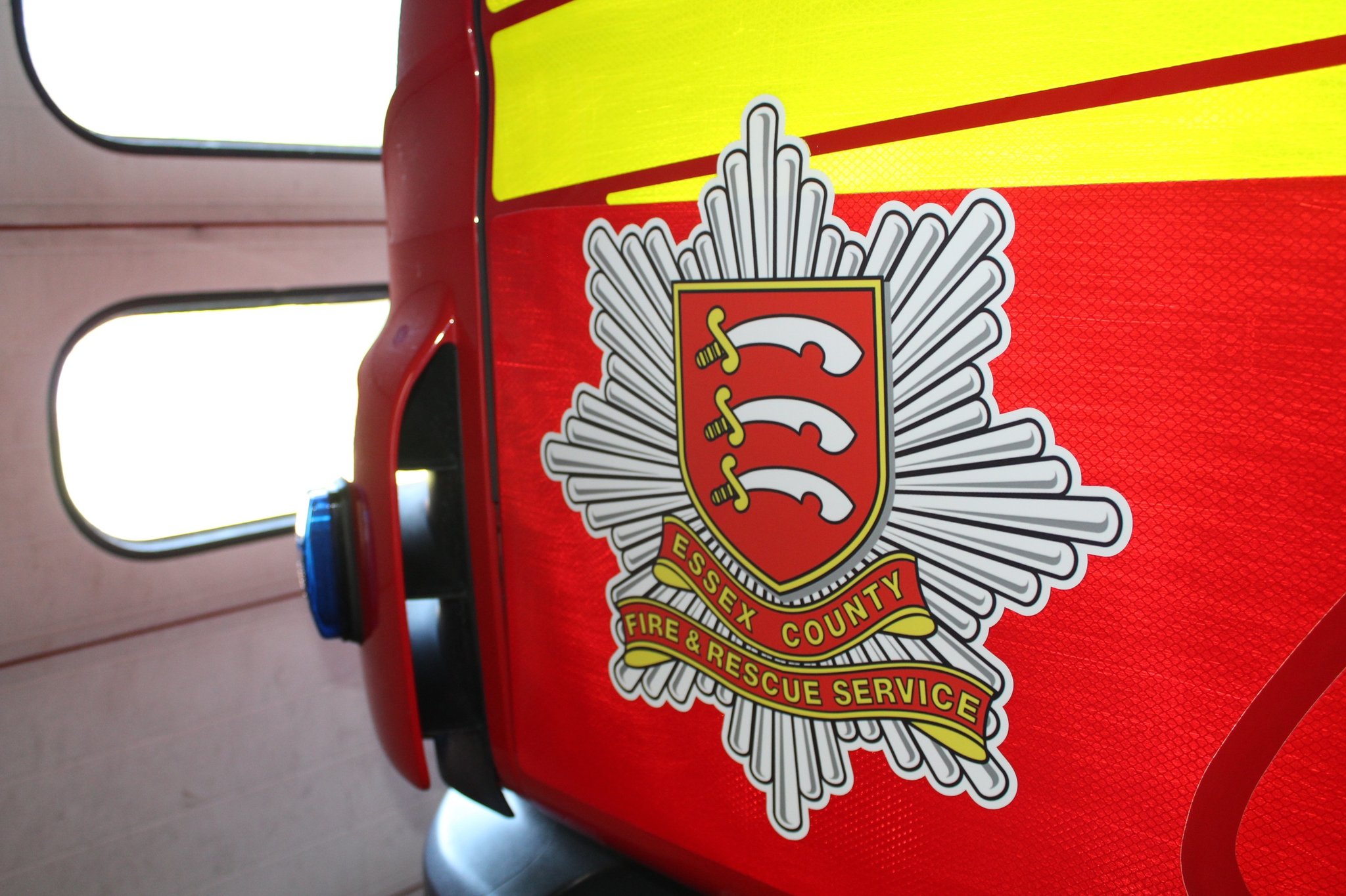 ECFRS crest on a fire engine