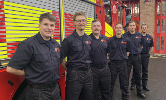 On six new on-call firefighters