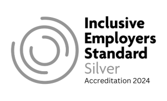 Inclusive employers standard silver logo