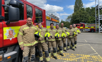 Seven new on-call firefighters complete their course at Maldon Fire Station