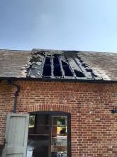 Roof fire exterior