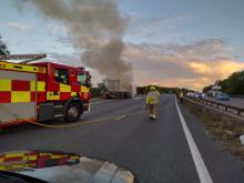 M11 Harlow lorry fire 24